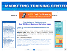 Tablet Screenshot of marketing-training-center.com